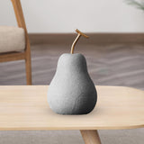 Maxbell Nordic Fruit Statue Ceramic Figurines Art Centerpiece Ornament for Bookshelf 11cmx19.5cm