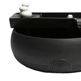 Maxbell Ceramic Tabletop Fountain Decoration Desk Home Bedroom Meditation Farmhouse