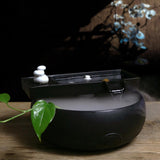 Maxbell Ceramic Tabletop Fountain Decoration Desk Home Bedroom Meditation Farmhouse