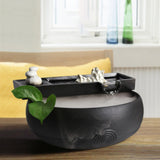 Maxbell Ceramic Tabletop Fountain Decoration Desk Home Bedroom Meditation Farmhouse
