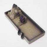 Maxbell Fountain Waterfall Meditation Fish Tank Decoration Desktop for Sculpture 22x17cm