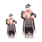 Maxbell Standing Santa Doll Toy Figure Christmas Decorative for Home Party Indoor 30cm