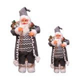 Maxbell Standing Santa Doll Toy Figure Christmas Decorative for Home Party Indoor 30cm