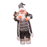 Maxbell Standing Santa Doll Toy Figure Christmas Decorative for Home Party Indoor 30cm