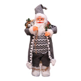 Maxbell Standing Santa Doll Toy Figure Christmas Decorative for Home Party Indoor 30cm