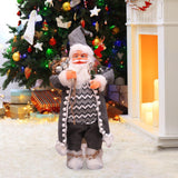 Maxbell Standing Santa Doll Toy Figure Christmas Decorative for Home Party Indoor 30cm