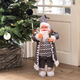 Maxbell Standing Santa Doll Toy Figure Christmas Decorative for Home Party Indoor 30cm