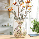 Maxbell Ceramic Vase Flower Arrangement Art Crafts for Desktop Interior Decoration Style C