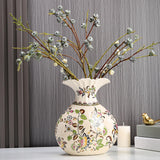 Maxbell Ceramic Vase Flower Arrangement Art Crafts for Desktop Interior Decoration Style C