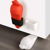 Maxbell Portable Door Stopper Anti Collision Anti Slip Ornament Living Room Gift White