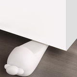 Maxbell Portable Door Stopper Anti Collision Anti Slip Ornament Living Room Gift White