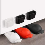 Maxbell Portable Door Stopper Anti Collision Anti Slip Ornament Living Room Gift White