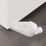 Maxbell Portable Door Stopper Anti Collision Anti Slip Ornament Living Room Gift White