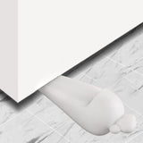 Maxbell Portable Door Stopper Anti Collision Anti Slip Ornament Living Room Gift White