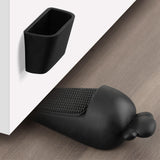 Maxbell Portable Door Stopper Anti Collision Anti Slip Ornament Living Room Gift Black