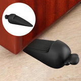 Maxbell Portable Door Stopper Anti Collision Anti Slip Ornament Living Room Gift Black