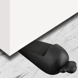 Maxbell Portable Door Stopper Anti Collision Anti Slip Ornament Living Room Gift Black