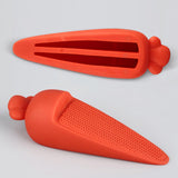 Maxbell Portable Door Stopper Anti Collision Anti Slip Ornament Living Room Gift Orange