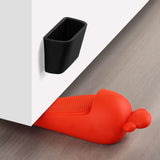 Maxbell Portable Door Stopper Anti Collision Anti Slip Ornament Living Room Gift Orange