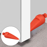 Maxbell Portable Door Stopper Anti Collision Anti Slip Ornament Living Room Gift Orange