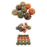 Maxbell Artificial Pumpkin Decorative Lifelike Craft for Table Thanksgiving Decor 8 Without Plaid