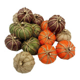 Maxbell Artificial Pumpkin Decorative Lifelike Craft for Table Thanksgiving Decor 8 Without Plaid