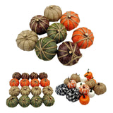 Maxbell Artificial Pumpkin Decorative Lifelike Craft for Table Thanksgiving Decor 8 Without Plaid