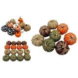 Maxbell Artificial Pumpkin Decorative Lifelike Craft for Table Thanksgiving Decor 8 Without Plaid