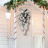 Maxbell Mini Christmas Tree Wreath Wall Hanging Gift Winter Door Window Snow Outdoor