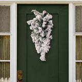 Maxbell Mini Christmas Tree Wreath Wall Hanging Gift Winter Door Window Snow Outdoor