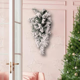 Maxbell Mini Christmas Tree Wreath Wall Hanging Gift Winter Door Window Snow Outdoor