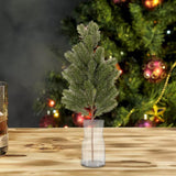 Maxbell Christmas Branches Artificial Picks Greenery Branch for Winter Garden Decor Green