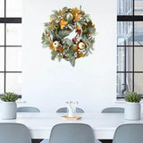Maxbell Artificial Fall Pumpkin Wreath Photo Props Garland for Wall