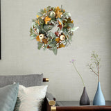 Maxbell Artificial Fall Pumpkin Wreath Photo Props Garland for Wall