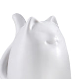 Maxbell Modern Cat Figures Sculpture Statue for Bookshelf Cabinet Decorations white