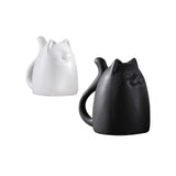 Maxbell Modern Cat Figures Sculpture Statue for Bookshelf Cabinet Decorations white