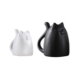 Maxbell Modern Cat Figures Sculpture Statue for Bookshelf Cabinet Decorations white