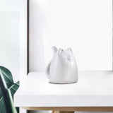 Maxbell Modern Cat Figures Sculpture Statue for Bookshelf Cabinet Decorations white