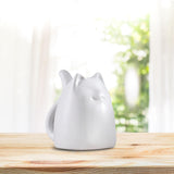 Maxbell Modern Cat Figures Sculpture Statue for Bookshelf Cabinet Decorations white