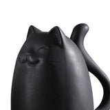 Maxbell Modern Cat Figures Sculpture Statue for Bookshelf Cabinet Decorations black