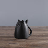 Maxbell Modern Cat Figures Sculpture Statue for Bookshelf Cabinet Decorations black