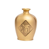 Maxbell Gold Jar Vase Table Decorative Brass Jug for Cabinet Dining Room Decoration