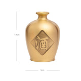 Maxbell Gold Jar Vase Table Decorative Brass Jug for Cabinet Dining Room Decoration