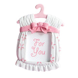 Maxbell Resin Photo Frame Newborn Picture Display Holder for Bedroom Decor Pink