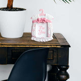 Maxbell Resin Photo Frame Newborn Picture Display Holder for Bedroom Decor Pink