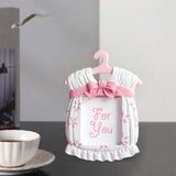 Maxbell Resin Photo Frame Newborn Picture Display Holder for Bedroom Decor Pink