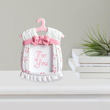 Maxbell Resin Photo Frame Newborn Picture Display Holder for Bedroom Decor Pink