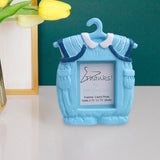 Maxbell Resin Photo Frame Newborn Picture Display Holder for Bedroom Decor Blue