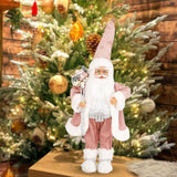 Maxbell Santa Claus Figurine Christmas Doll for Celebration Living Room Kids Gift