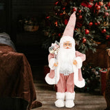 Maxbell Santa Claus Figurine Christmas Doll for Celebration Living Room Kids Gift